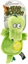 Hear Doggy! Flattie Cow With Chew Guard Technology And Silent Squeak Technology Plush Dog Toy