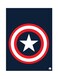 Captain America Metal Plate Poster Multicolour 15x20centimeter