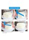 Ronadful - Cake Scraper Smoother Adjustable Fondant Spatulas Cake Edge Smoother Cream Decorating Kitchen Cake Tool Blue
