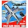 Airbus 747 Remote Control Plane Multicolour Pack of 2