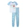 Boys Short Sleeve Long Pajama Set_Grey_3-4Y+