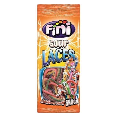 Fini Sour Laces Colour Shock Candy 90g