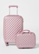Partner 2-Piece Cabin Luggage Trolley And Beauty Case Set, Light Pink