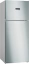 Bosch Series 4, Free-Standing Fridge-Freezer With Freezer At Top 186 x 75cm Stainless Steel (With Anti-Fingerprint) Made In Turkey , KDN76XI30M