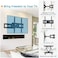 ICS Full Motion Articulating TV Wall Mount Bracket Swivel Tilting, Fits 32-80 Inch Flat &amp; Curved TVs, Holds up to 99lbs