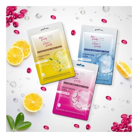 Glow And Lovely Vitamim C Energizing Glow Sheet Mask White 20g
