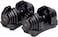 YALLA HomeGym 40KG PAIR of Automatic ADJUSTABLE DUMBBELLS with 17 Different Weights Adjustment and Weighing Board