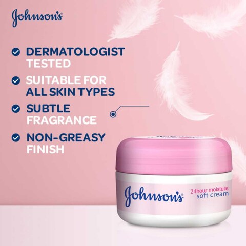 Johnson&#39;s 24 Hour Moisture Soft Cream 300ml