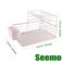 Dish Drying Stand Bowl Storage Rack Plate Organizer Utensil Holder for Kitchen Countertop Large Capacity Antibacterial Stylish White