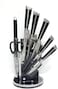 Stainless Steel Knife Set 9 Pieces With 360 degree stand