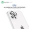 Amazing Thing SUPREME AR Lens Defender for iPhone 12 PRO Camera Lens Protector (6.1 inch) [3 Lens] - Roman Silver