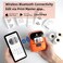 Phomemo M110 Portable Wireless Thermal Label Printer, With 1 Roll 40X30mm Label, Orange, M110-Or-B