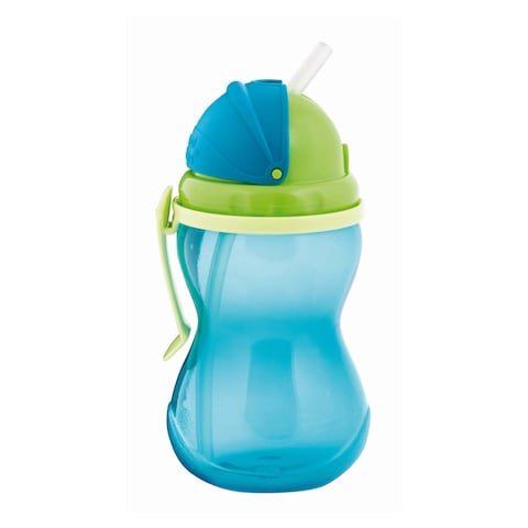Canpol Baby Sport Cup - Blue Color - 270ml + Straw - 12ml