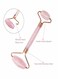 Fullive Rose Quartz Face Jade Roller Set Pink