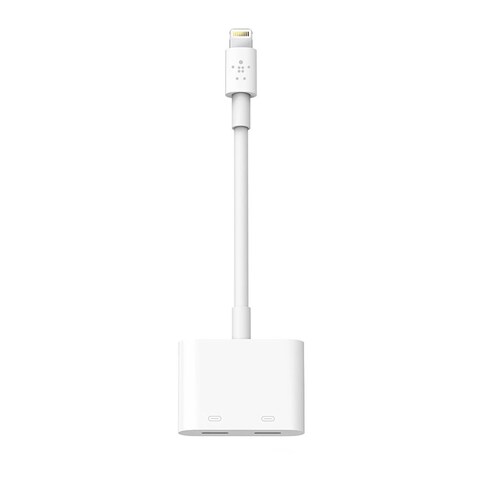 Belkin F8J198BTWHT Connect USB-C Audio + Charge Adapter - White