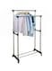 DOUBLE POLE Stainless Steel Garment Organizer Silver/Black