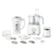 IDO Food Processor 1000 Watt 25 Functions - White - FP1000-WH