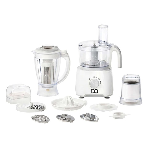 IDO Food Processor 1000 Watt 25 Functions - White - FP1000-WH