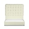 In House Al Shahba Velvet Bed Frame - King - 200x200 cm - Ivory