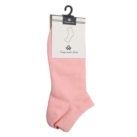 Ladies Short Socks Pink