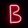 LED Neon Flex Letter Light B 30x18cm