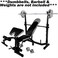 Marshal Fitness Bench Press Exercise Weight Bench with Pull Up Bar-Mf-600DA (Weight and Bar Not Included)