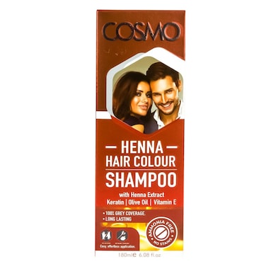 Cosmo Henna Hair Color Shampoo 180ml