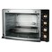 AFRA Electric Oven Toaster, 100L, 2800w Convection Rotisserie &amp; Oven Lamp, 4 Knobs Tray, Rack, Handle, 7-Functions Control, Adjustable Thermostat 70 To 250C, AF-1028OTBK, 2-Year Warranty