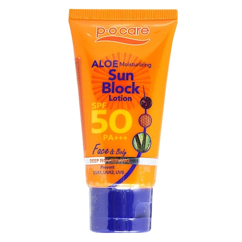 P.O CARE ALOE S/B SPF 50 PA+++45ML