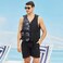 Life Jacket Safety Vests Water Suit Kayak Boating Swimming Surfing Drifting Gear, Size XL, 75 to 90Kg. - Black.