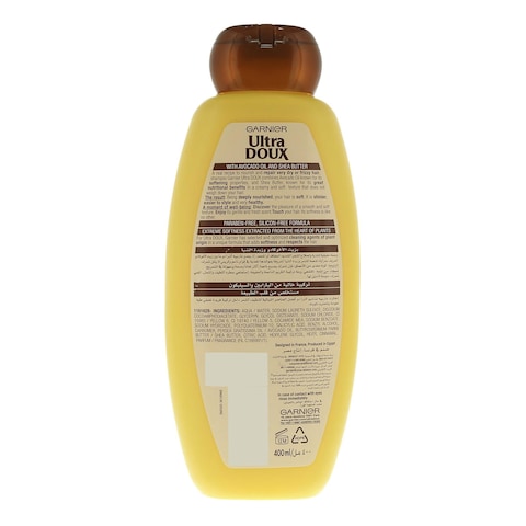 Garnier Ultra Doux Avocado Oil &amp; Shea Butter Shampoo 400ml