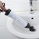 Generic-Handle Toilet Suction Plunger with Two Suckers High Pressure Bathroom Showeroom Bathtub Drain Buster Cleaner Tool