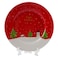 HK Happy Holidays Printed Ceramic Side Plate 19cm