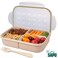 SAPU Bento Box (For Adult and Kids)3 compartment Proof Microwave Safe Easy to wash Lunch Box