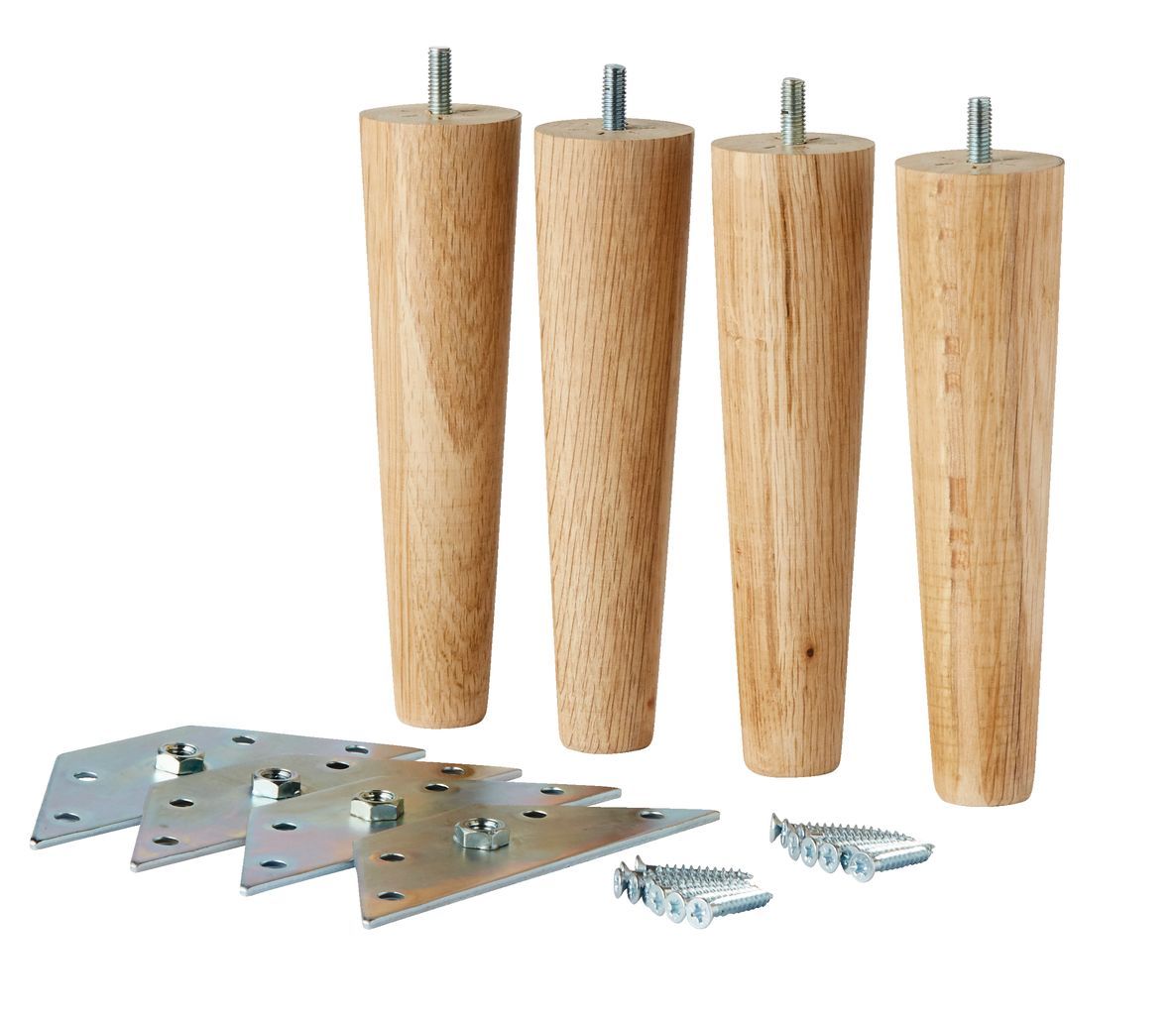 Buy JYSK Legs for box 19cm oak set of 4 Online | Carrefour UAE
