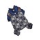 Hong Pet Four-Legged Knit Print Suspenders - Dark Blue L