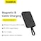 Baseus
10000 mAh Magnetic Power Bank, PD 30W Portable Charger 10K Battery Pack With Built-In USB-C Cable (In And Out) For iPhone 15/15 Plus/15 Pro/15 Pro Max/14/13/For Magsafe,MacBook iPad Etc Black