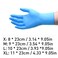 Decdeal - Industrial Nitrile Gloves Latex Free Powder FreeTextured Disposable Medium Box of 100 (Sky Blue)