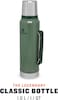 Stanley Classic Legendary Bottle 1L / 1.1Qt Hammertone Green &ndash; Bpa Free Stainless Steel Thermos, Keeps Cold Or Hot For 24 Hours, Leakproof Lid Doubles As Cup, Dishwasher Safe