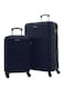 2-Pieces Hardside Travel Trolley Luggage Set Navy 20/28 New