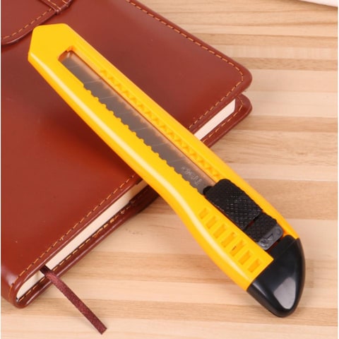 Aiwanto 2Pcs Paper Cutter Paper Trimmer Cutter Knife Blade Cutter For Office School (Yellow)