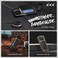 VRS Design Damda Glide Ultimate for iPhone 15 Pro case cover wallet [Semi Automatic] slider Credit card holder Slot [4 cards] &amp; Camera lens Protector Kickstand - Black