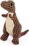 Plush Pet Dinosaur Dog Toy - Multicolor - Multicolor - 3pc