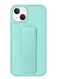 Zolo Finger Grip Holder and standing cover with Car Magnetic Multi-function Shockproof Protective Case Cover For iphone 14 Aqua Green