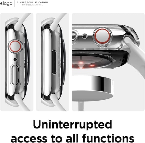 Elago Clear Shield for Apple Watch Series 8/7 (41mm) case cover - Clear