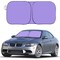 Beige Windshield Sunshade for Car - UV Protection and Heat Shield