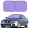 Beige Windshield Sunshade for Car - UV Protection and Heat Shield