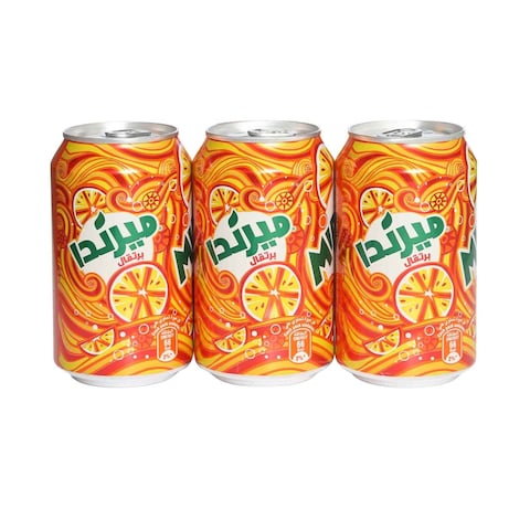 Mirinda Orange Soft Drink Can 330ml&times;6