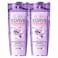 L'Oreal Paris Elvive 72H Hyaluron Moisture Filling Shampoo White 400ml Pack of 2