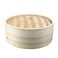 15cm Bamboo Steamer, 1-Tier Organic Handmade Bamboo Steam Basket with Lid